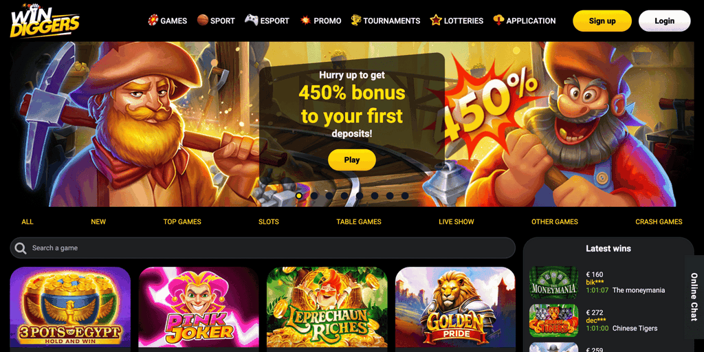 WinDiggers Casino No Deposit Perk Login & Testimonial
